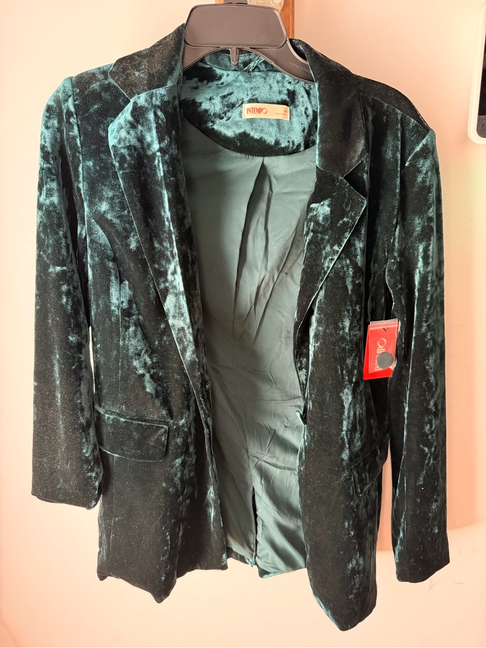 Velvet Blazer in Deep Teal by Intempo
